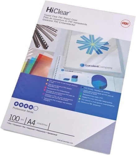 T.ENC.GBC A4 0,24 PVC CRISTAL C/100
