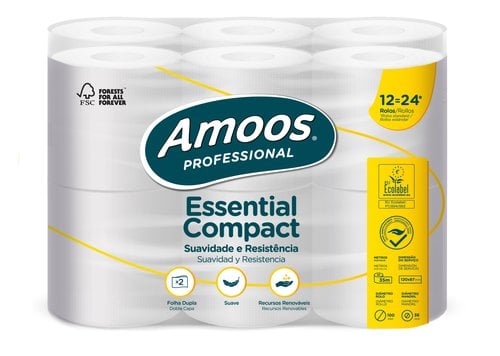 PAPEL HIGIENICO AMOOS PROF. 2 CAPAS 35M