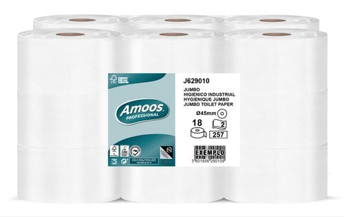 PAPEL HIGIENICO AMOOS PROF. 2 CAPAS 90M