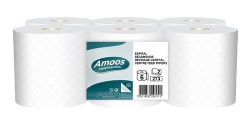 BOBINA DE PAPEL MECHA AMOOS 2 CAPAS 90M