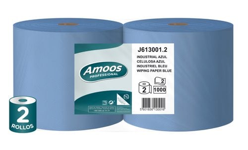 BOBINA DE PAPEL MECHA AMOOS 2 CAPAS 300M
