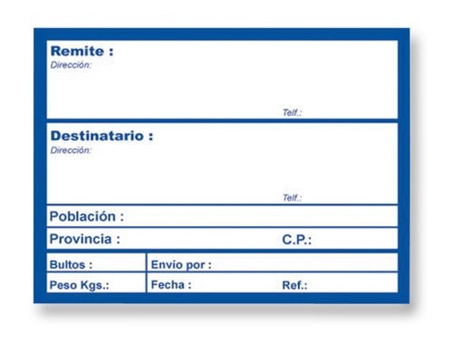 ETIQ.ENVIO APLI 00324 ROLLO CON DATOS