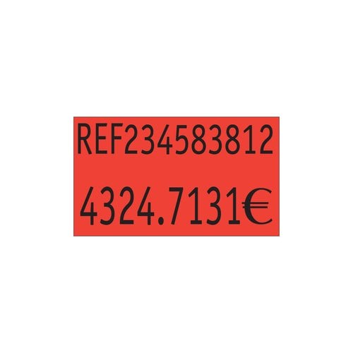 ETIQ.PRECIOS PRYSE 26x16 NARANJA