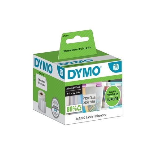 ETIQ.DYMO LW 32x57mm RL.1.000 MULTIFUN.