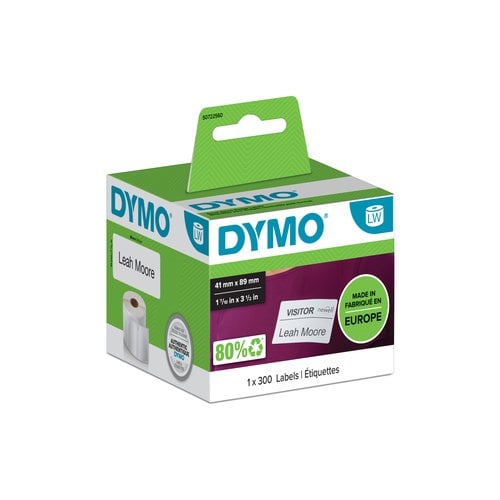 ETIQ.DYMO LW 41x89mm RL.300 IDENTIFIC.