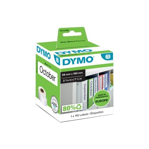 ETIQ.DYMO LW 59x190mm RL.110 LOMO ARCH.