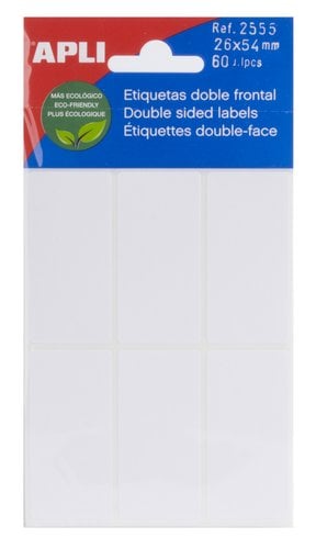 ETIQ.MAN.BOLSA APLI 02555 DBL.FRT.26x54