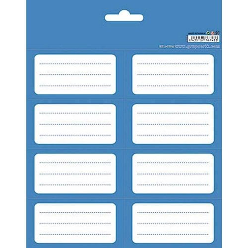 ETIQUETA ESCOLAR ERIK 15,8x20 COLOR BLUE