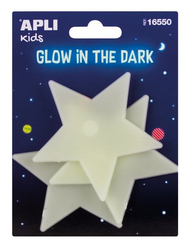 PEGATINAS APLI LUMINISC. ESTRELLAS B/3