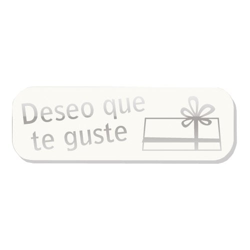 ETIQ.REG. R.250 DESEO QUE TE GUSTE BLANC