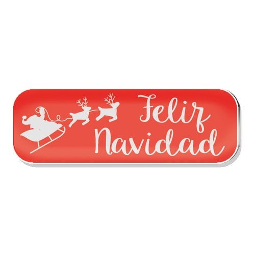 ETIQ.REG. R.250 FELIZ NAVIDAD ROJO