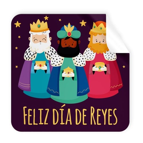 ETIQ.REG. R.250 CUADR. FELIZ DIA DE REYE