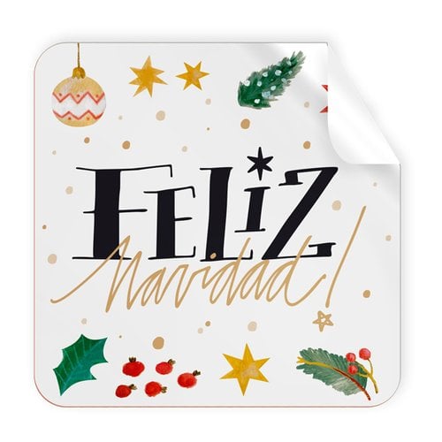 ETIQ.REG. R.250 CUADR. FELIZ NAVIDAD