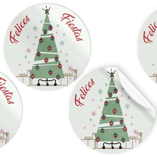 ETIQ.REG. R.250 REDON. FELICES FIESTAS