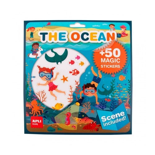 STICKERS GAME ESCENARIO C/PEGAT. OCEANO