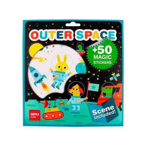 STICKERS GAME ESCENARIO C/PEGAT. ESPACIO