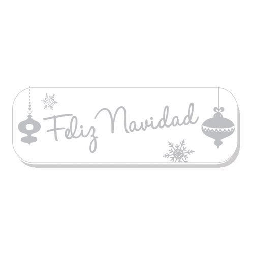 ETIQ.REG. R.250 FELIZ NAVIDAD BLANCO