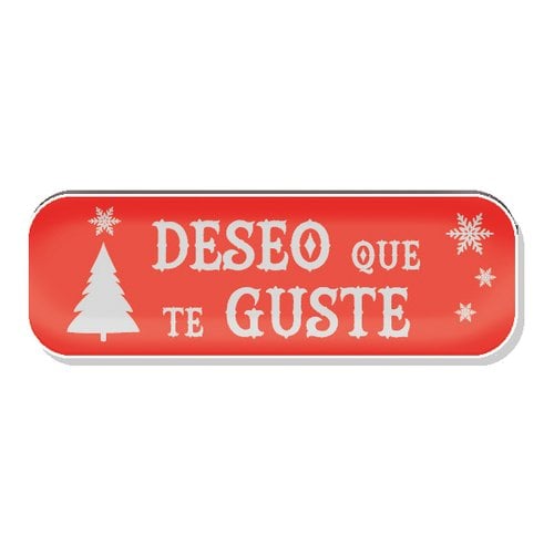 ETIQ.REG. R.250 DESEO QUE TE GUSTE ROJO