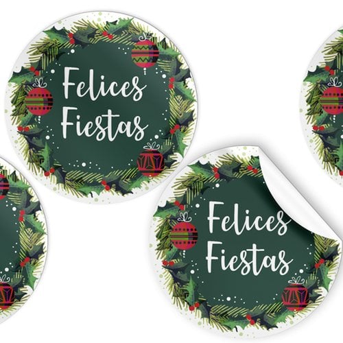 ETIQ.REG. R.250 REDON. FELICES FIESTAS