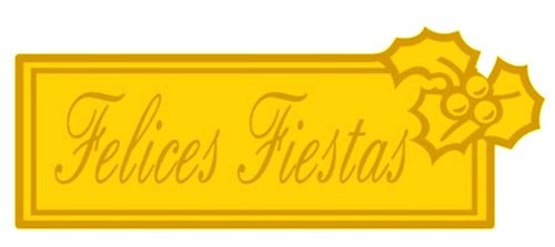 ETIQ.REG. R.300 FELICES FIESTAS ORO