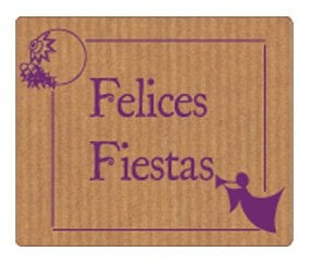 ETIQ.REG. R.300 FELICES FIESTAS ANGEL