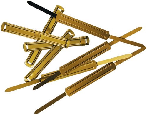 FASTENER INGRAF METAL DORADO