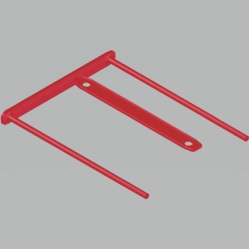FASTENER FELL. PLAST. D-CLIP 80mm C/100