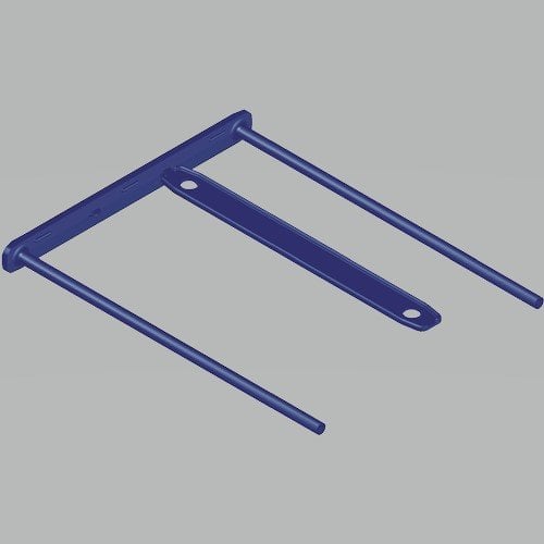 FASTENER FELL. PLAST. D-CLIP 80mm C/100