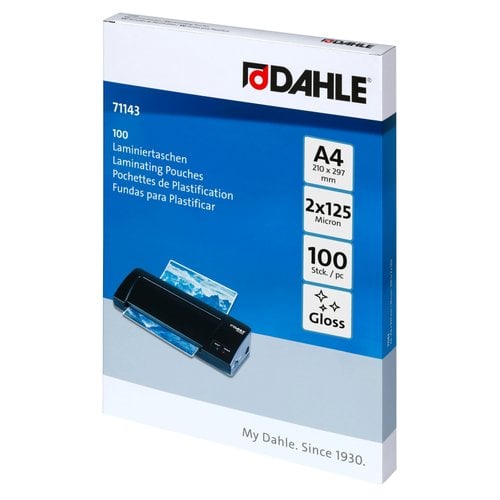 FUNDA PLASTIF. DAHLE A4 125µ P/100