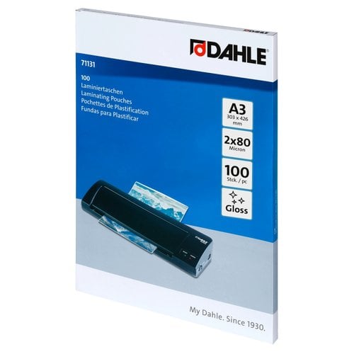 FUNDA PLASTIF. DAHLE A3 80µ P/100
