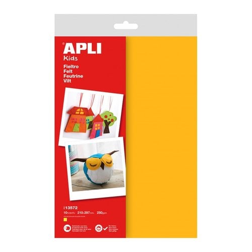 FIELTRO APLI A4 AMARILLO