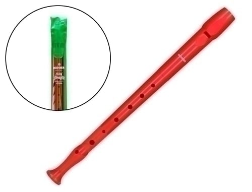 FLAUTAS HOHNER PLASTICO LISA 9508 ROJA