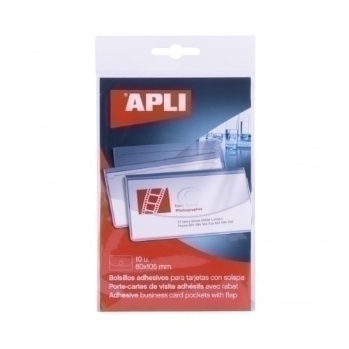 FUNDA ADHESIVA APLI 60x105 TARJ. P/