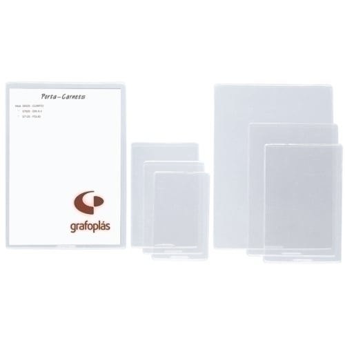 FUNDA CARNET GRAF.PVC 150µ 60x102 P/50