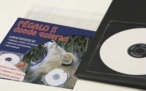 FUNDA CD/DVD IBERP. 130x130 ADHES. P/10