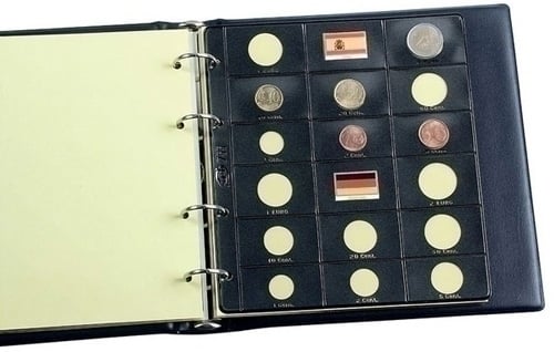 FUNDA para MONEDAS PARDO ALMA NEG.EUROS