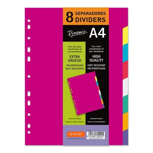 SEPARADORES SENFORT PP A4 8ps.