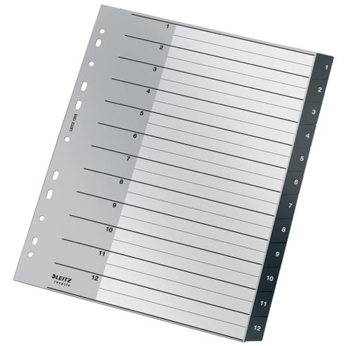 INDICE LEITZ PP RECYCLE NUM.A4+ ps.1-12