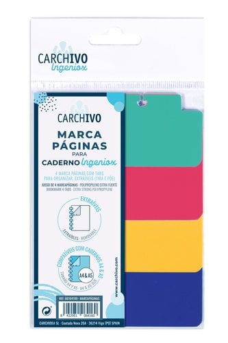 MARCAPAGINAS CARCHIVO INGENIOX PP 4 ud