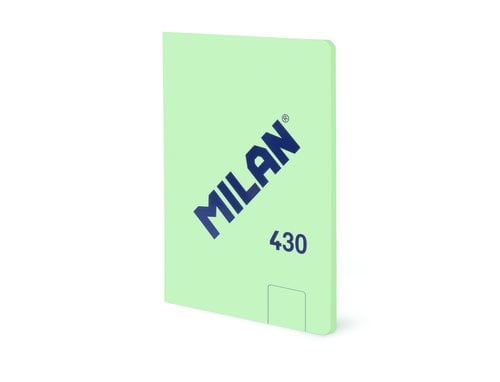 LIBRETA MILAN 430 A6 48h LISO VERDE