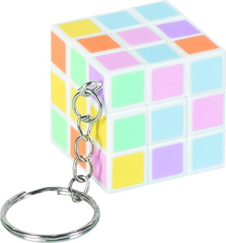 LLAVERO BRUNNEN CUBO DE COLORES PASTEL