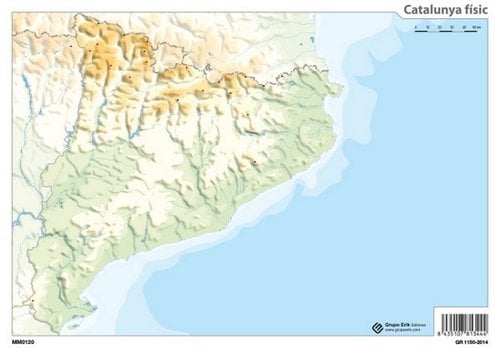 MAPA MUDO ERIK COLOR FISICO CATALUNYA