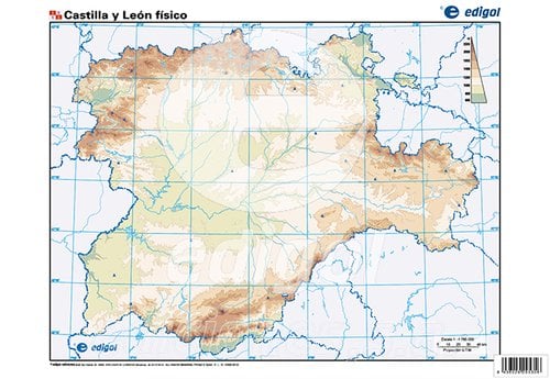 MAPA MUDO EDG.COLOR FISICO CASTILLA-LEON
