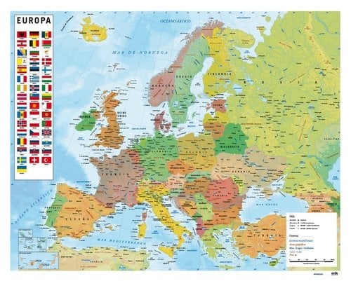 MAPA ERIK MURAL 40x50 cm EUROPA