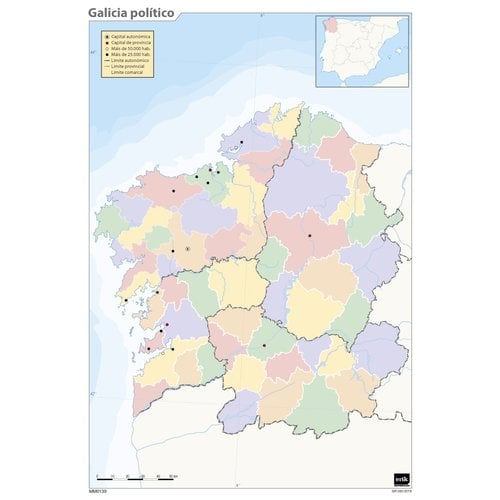 MAPA MUDO ERIK COLOR POLITICO GALICIA