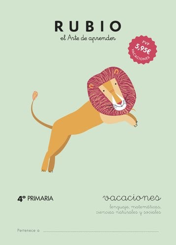 CUADERNO RUBIO A4 VACACIONES 4º P