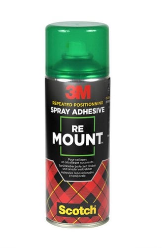 REMOUNT PEGAMENTO SPRAY 3M 400ml REMOVIB. (VERDE