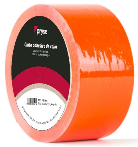 CINTA ADHESIVA PRYSE OPP 48x63 NARANJA