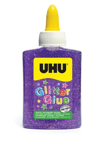 COLA GLITTER GLUE UHU B/88 ml MORADO