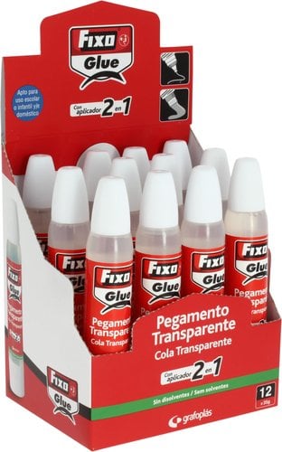 COLA TRANSPARENTE FIXO 35g 2 en 1 EXP.12